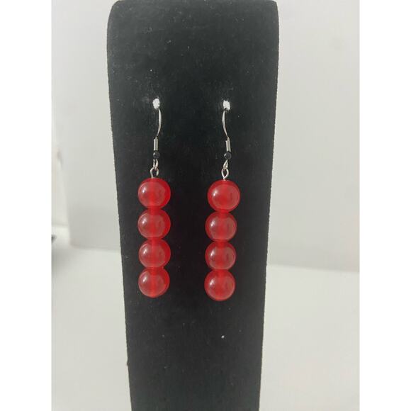 carnelian agate earrings - Picture 1 of 4